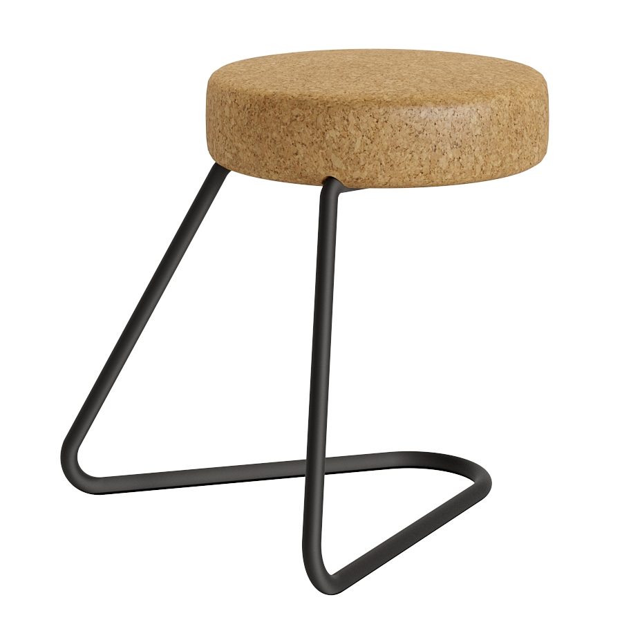 Small Cork Seated Bar Stool Tecta 3D Model for VRay, Corona | CGMood