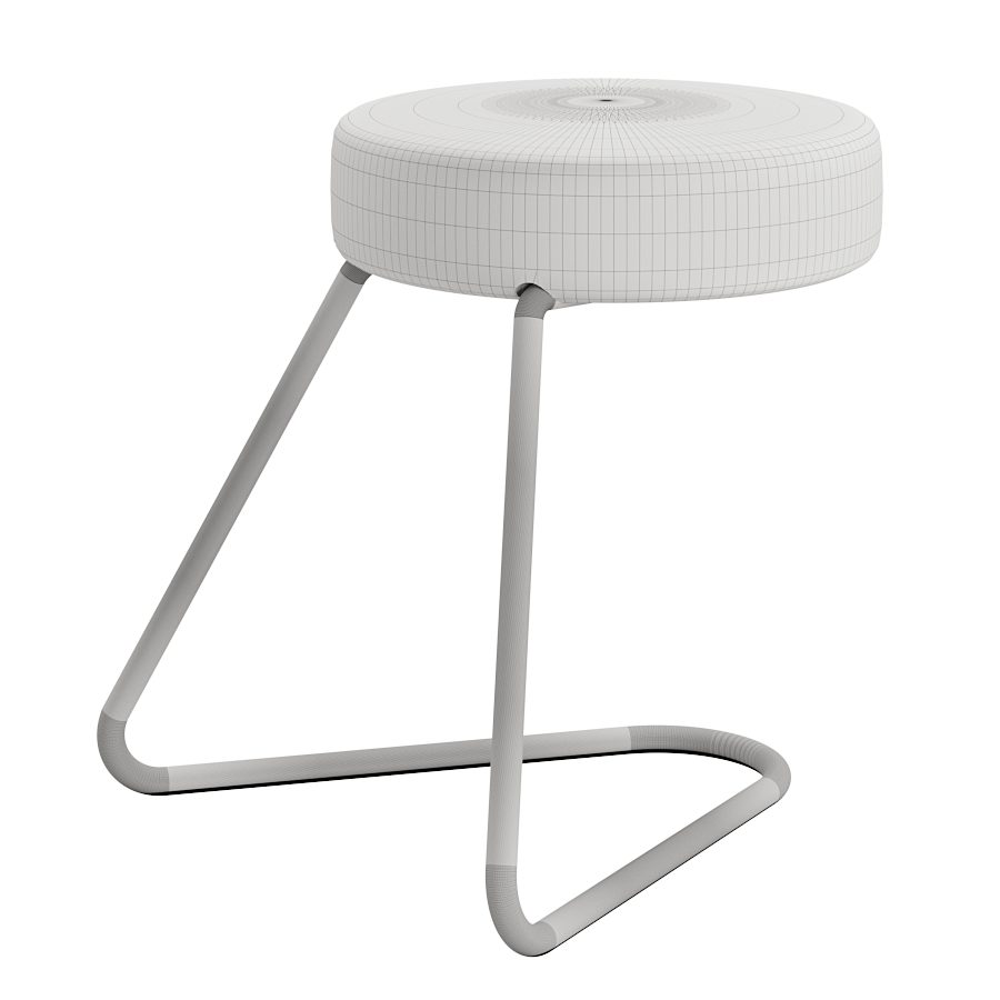 Small Cork Seated Bar Stool Tecta 3D Model for VRay, Corona | CGMood