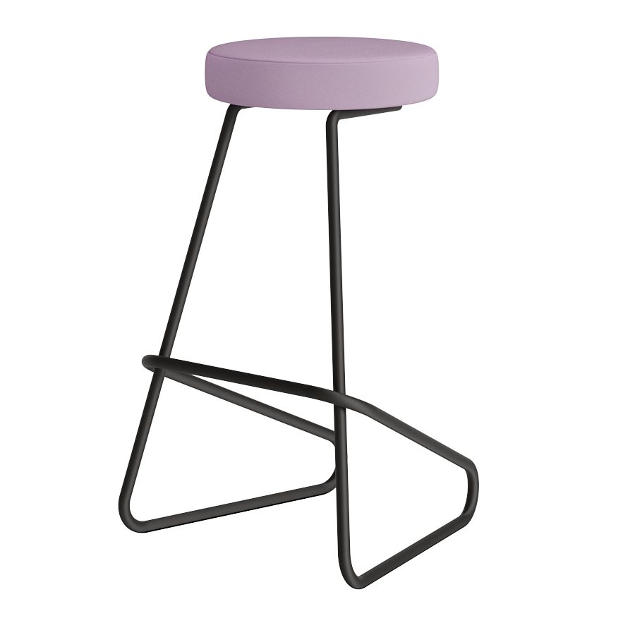 Big Fabric Seated Bar Stool Tecta 3D Model for VRay, Corona | CGMood