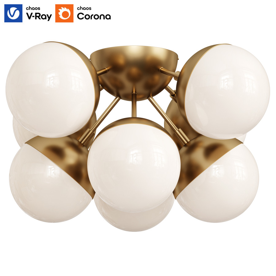 Ball 8 Chandelier By Play Lighting by Diorart