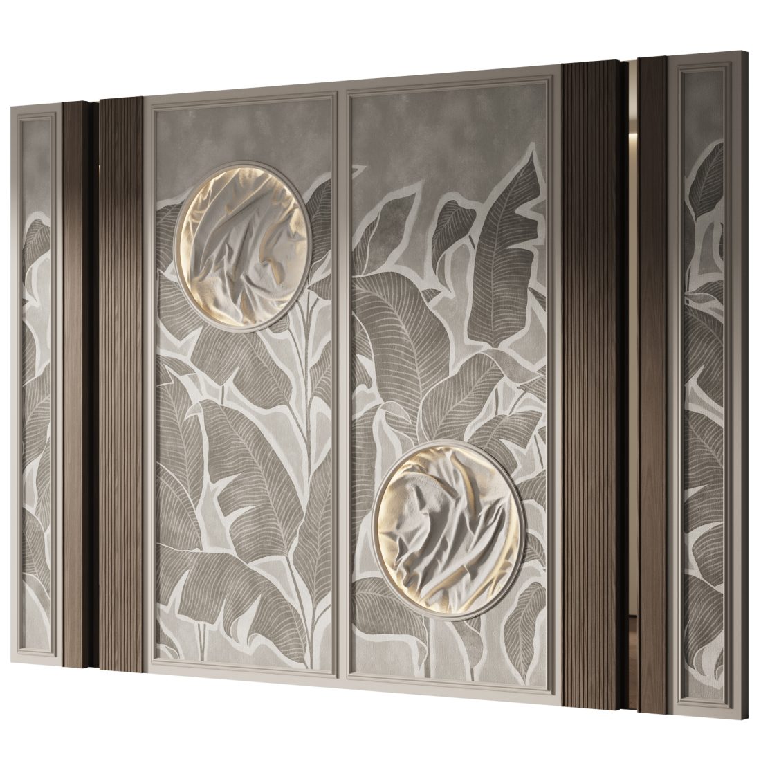 Decorative V116 Wall Panels - 3D Model for VRay, Corona