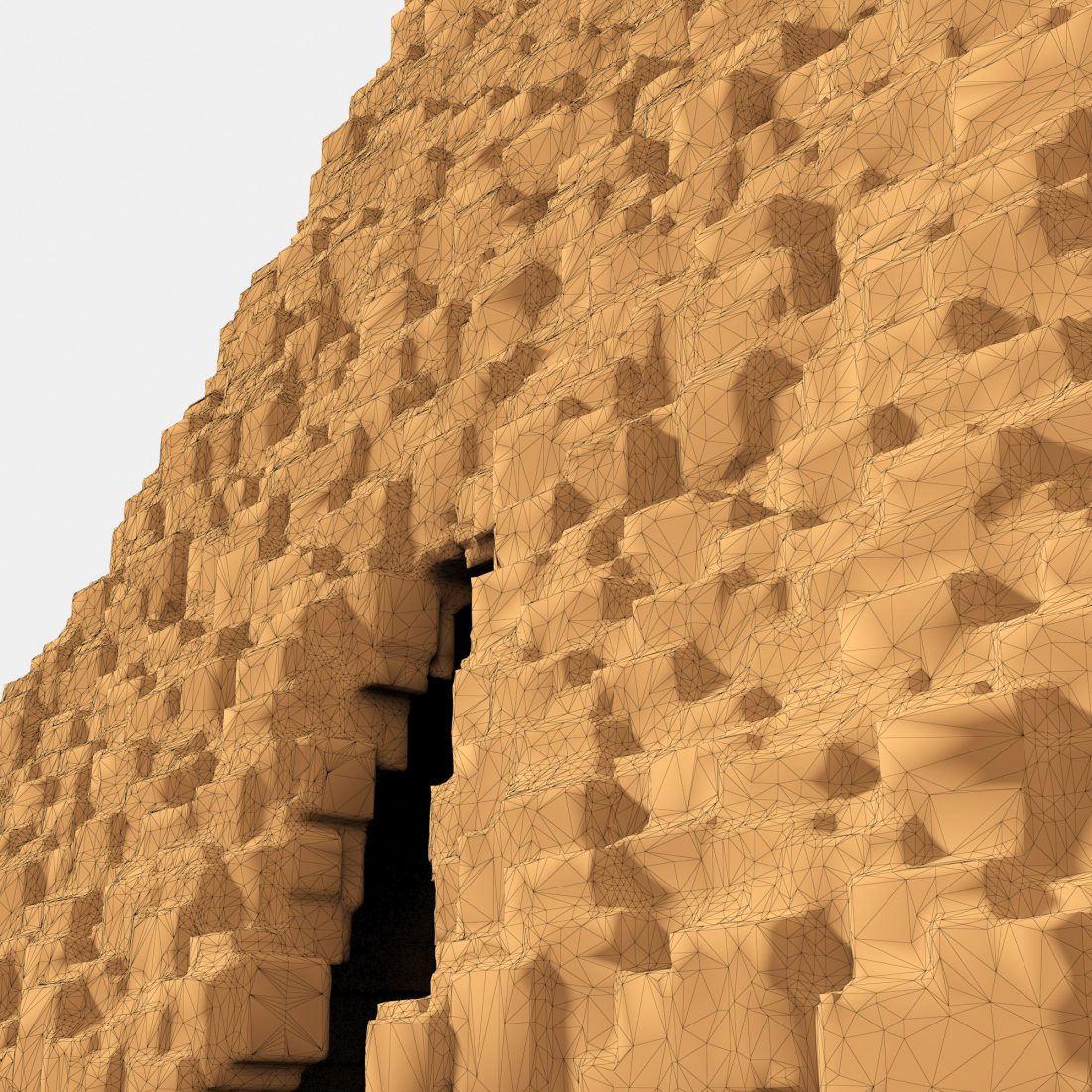 Pyramid Stone N2 - 3D Model for VRay