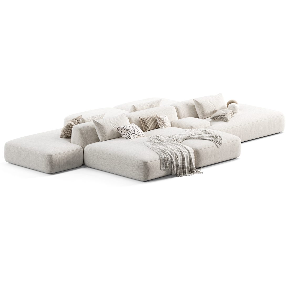 Lema Cloud Sectional Sofa 3D Model for VRay, Corona | CGMood