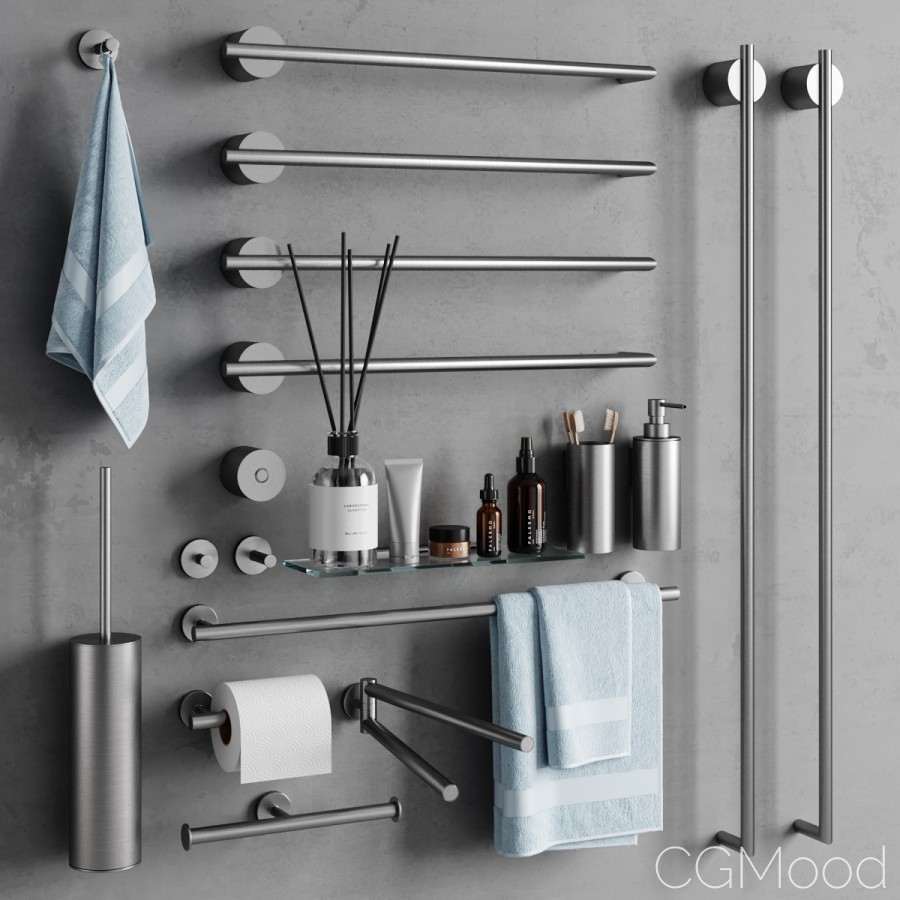 Bycocoon Bathrooom Accessories - 3D Model for VRay, Corona