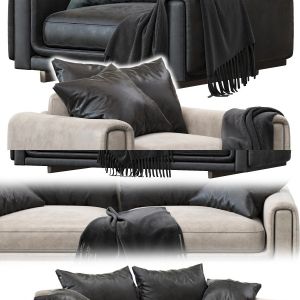 Roche Bobois sofa and armchair