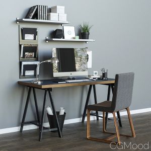 Workplace Table Ikea Linnmon / Odvald