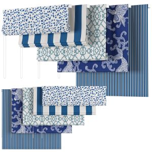 Roman Curtains 58 | Loom Decor | Blue Only