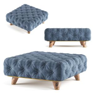 Modern Square Tufted Coffee Table Ottoman