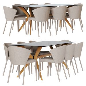 Calligaris Chair Amelie Table Tokyo