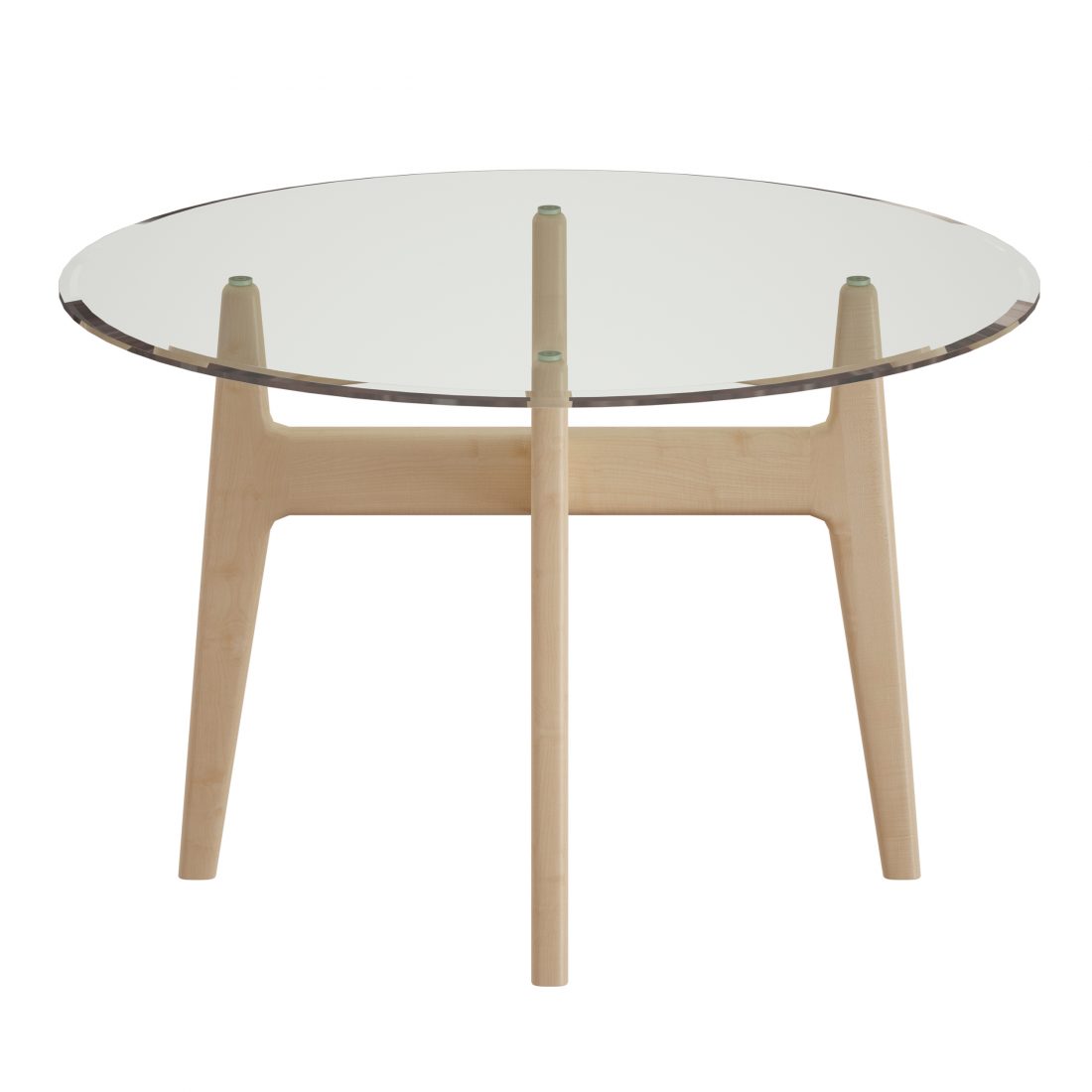 Tate Round Dining Table With Glass Top And Sand 3D Model for FStorm ...
