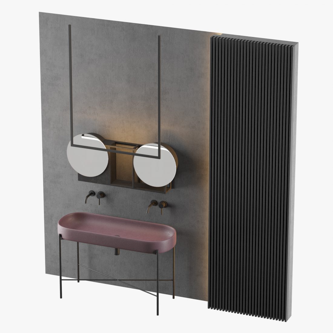 Modern - Gray Bathroom_09 3D Model for VRay, Corona | CGMood