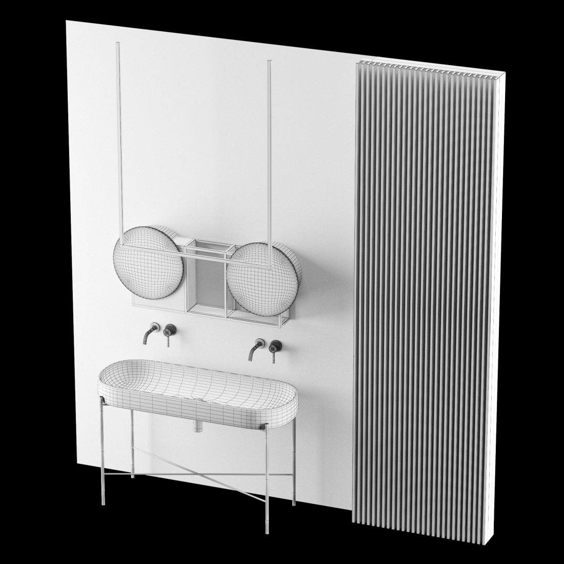 Modern - Gray Bathroom_09 3D Model for VRay, Corona | CGMood