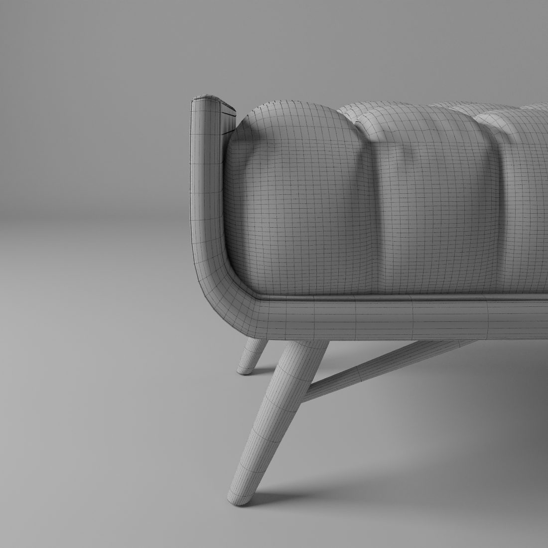 Adore Performance Velvet Bench - 3D Model for Corona