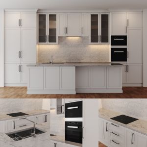 Neo Classic Kitchen With Island