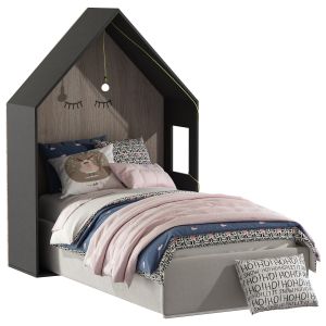 Bed With A House Set 122