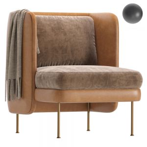 Bloke Leather Lounge Armchair