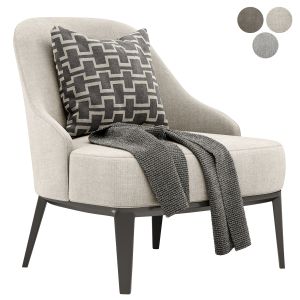 Atlas Fabric Armchair By Parla Design