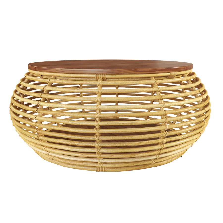 Mico Rattan Coffee Table 3D Model for VRay | CGMood