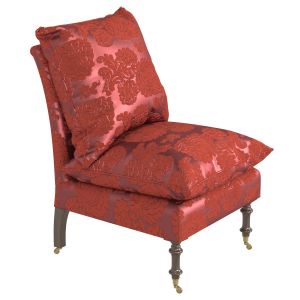 Bergere Chair Red Upholstery