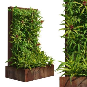Outdoor Greenwall With Plant Box
