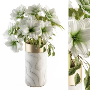 Bouquet Set 53 - White Green Flower
