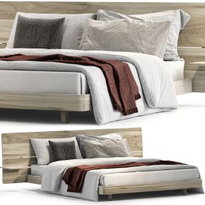 Alma Bed With Integrated Nightstands By Huppe