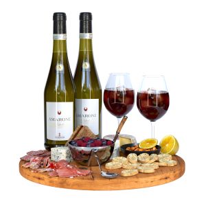 Meat Plate With Wine And Other Snacks