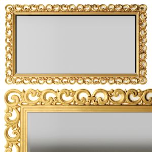 Luxury, Mirror, Gold, Wall Decor, Luxury, Carved