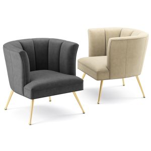 Veronica Channel Tufted Performance Armchair
