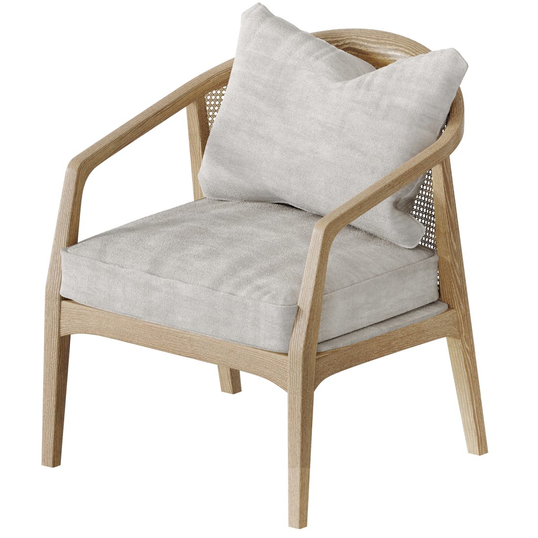 Audra Rattan Back Chair 3D Model for VRay, Corona | CGMood