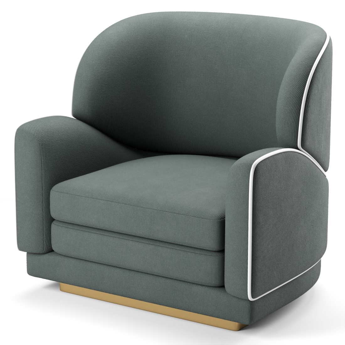 Jayne Armchair Ottiu - 3D Model for VRay