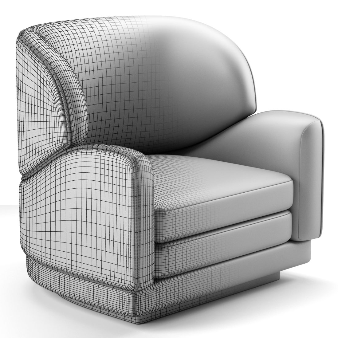 Jayne Armchair Ottiu - 3D Model for VRay