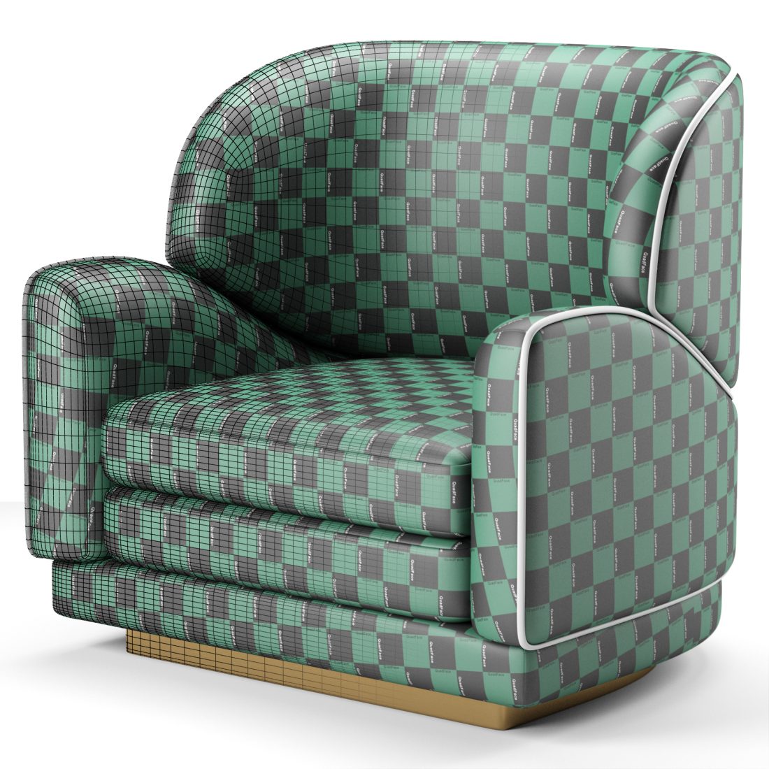 Jayne Armchair Ottiu - 3D Model for VRay