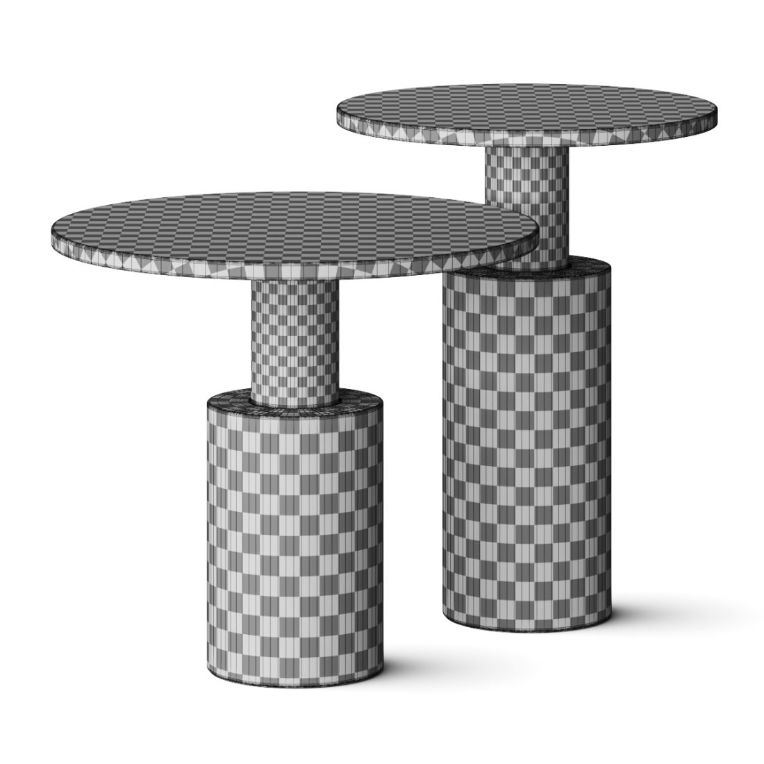 Casa Mineral Tholos Marble Side Tables - 3D Model for VRay, Corona