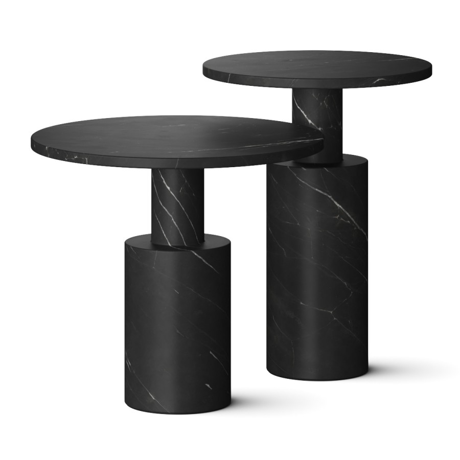 Casa Mineral Tholos Marble Side Tables - 3D Model for VRay, Corona