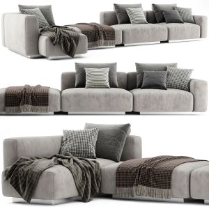 Flexform Lario Chaise Longue Sofa 3