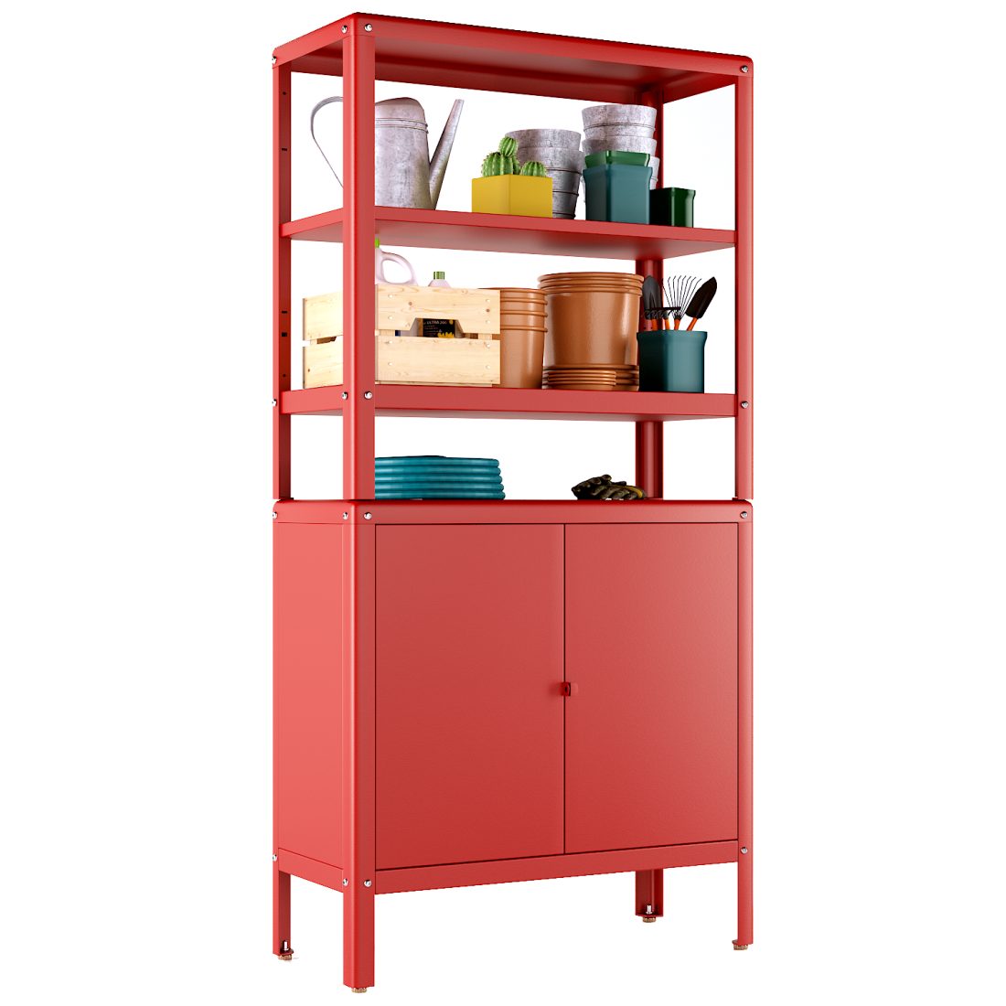 KolbjÖrn Shelving Unit With Cabinet | Ikea 3D Model for VRay