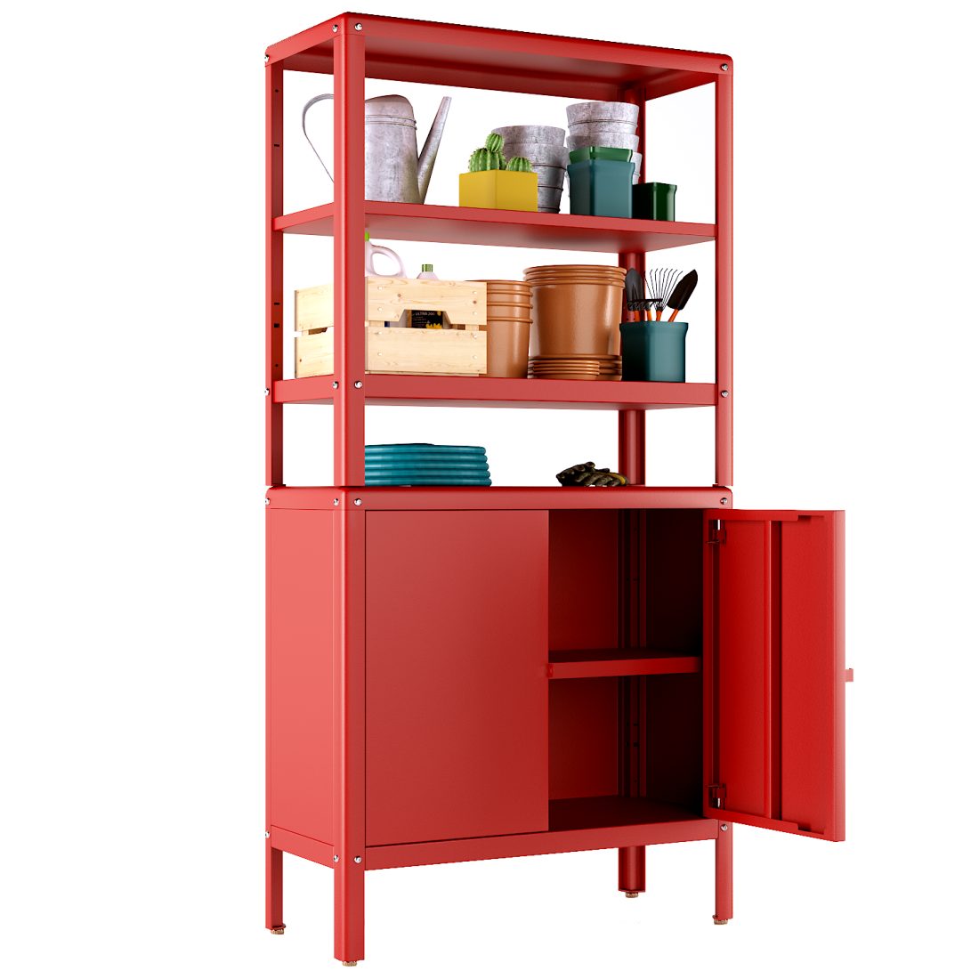 KolbjÖrn Shelving Unit With Cabinet | Ikea 3D Model for VRay