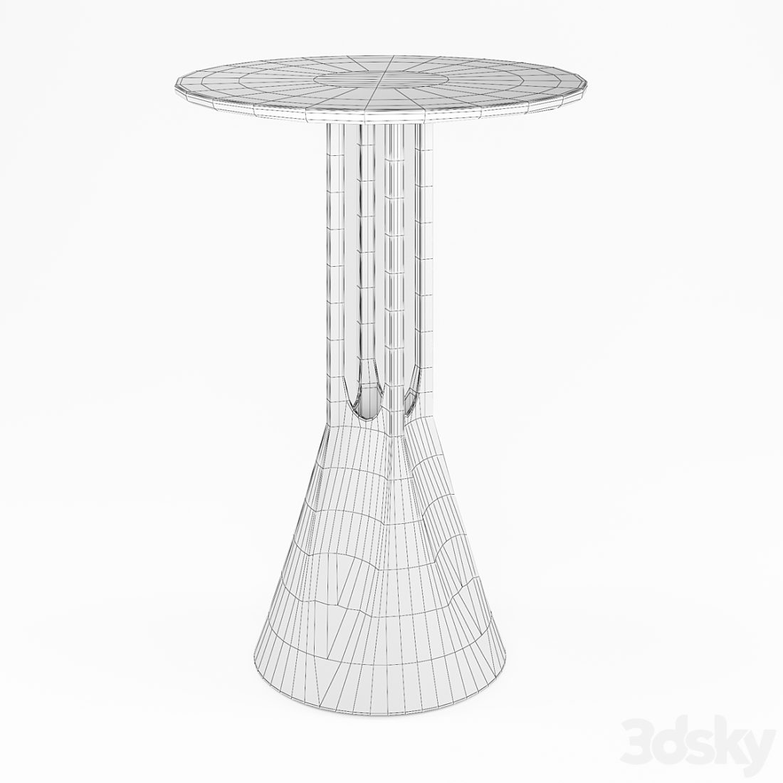 Tee Side Table 3D Model for VRay | CGMood