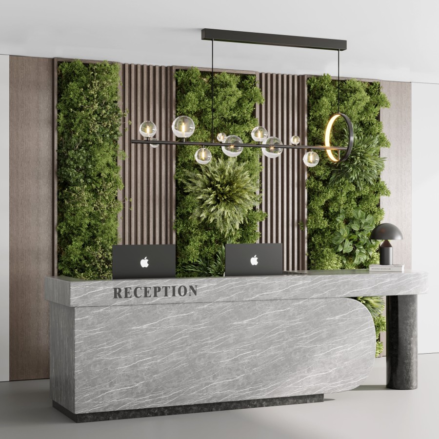 Modern Hotel Reception Desk Design