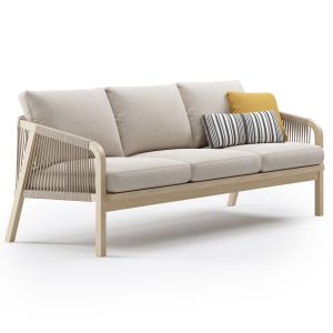 Outdoor Garden Woven Lounge 3 Seater Sofa