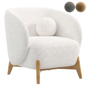 Cozy White Armchair By Divan