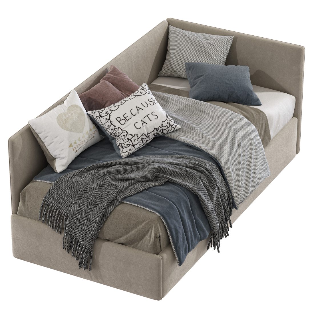 Set 302 Sofa Bed Aurora 3D Model for VRay, Corona | CGMood