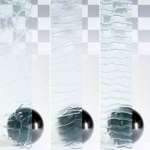 Glass 4k Materials V1-6 - 3 Materials