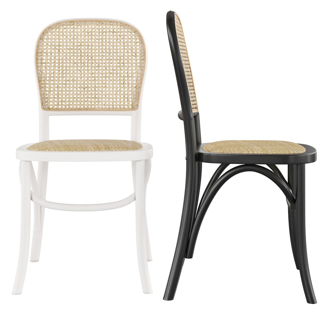 Salsa Rattan & Bentwood Dining Chair Natural