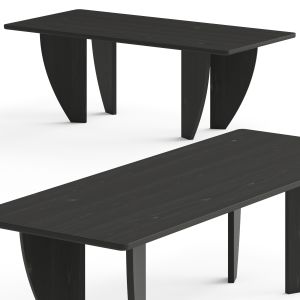 Cb2 Dunn Rectangular Black Wood Dining Table