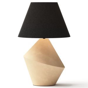 Cb2 Sabia Ivory Ceramic Table Lamp With Black Shad