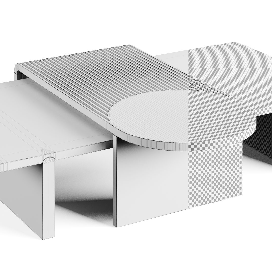 Stick Table Model Dooq Stick And Stone Coffee Table 3D Model for VRay, Corona | CGMood