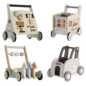 Baby Walker Set (push And Pull)