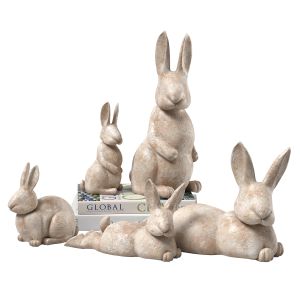 Pottery Barn Handcrafted Terracotta Bunny Sculptur